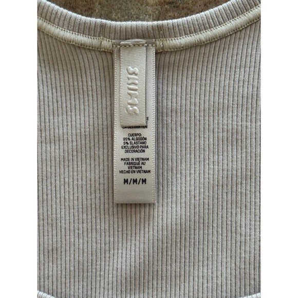 Skims Cotton Rib Tank Stone Size Medium - Picture 9 of 9